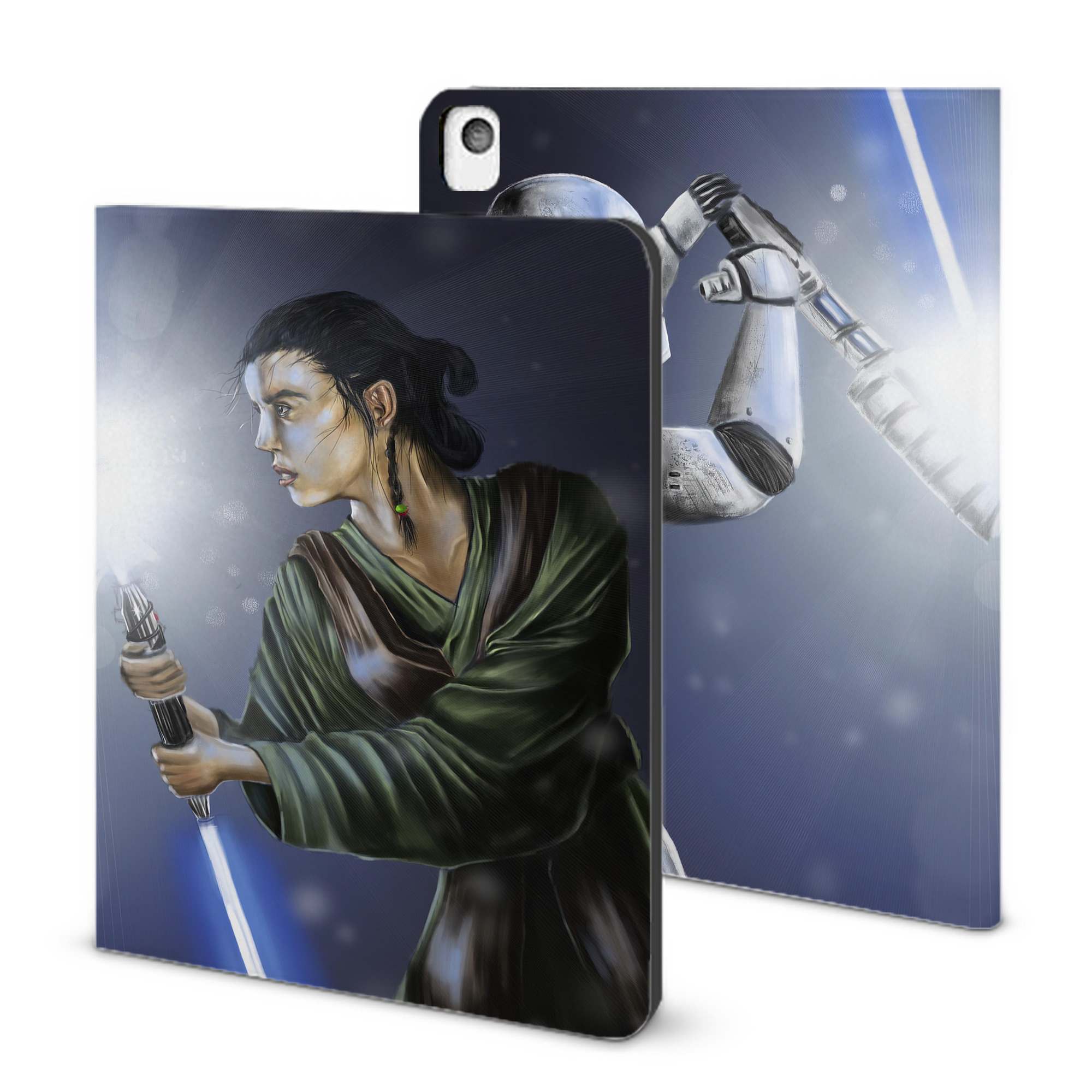 （画像用） スター・ウォーズ Star Wars IPadケース ペンホルダー付き ブックスタイルデザイン